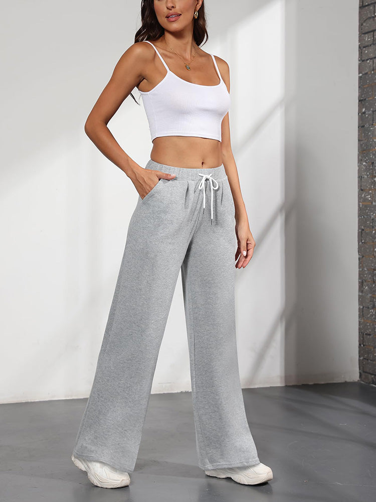 Elastic Waist Drawstring Sweatpants