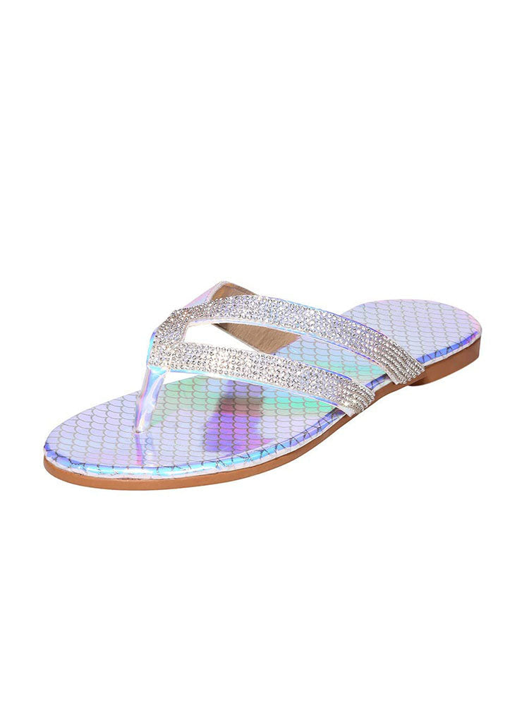 Rhinestone Flip-flop Slides