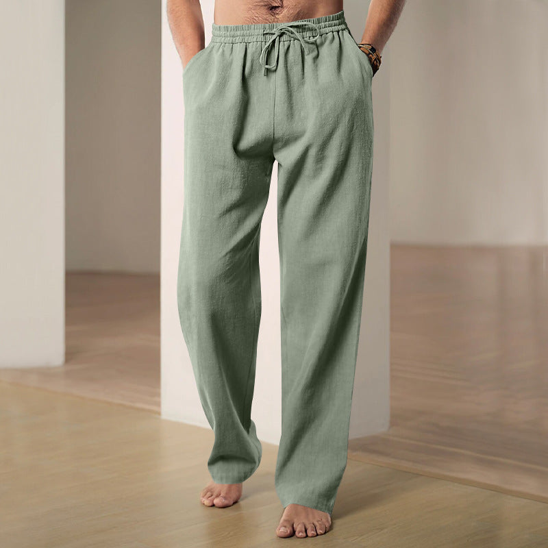 Men's Breathable Linen Baggy Trousers