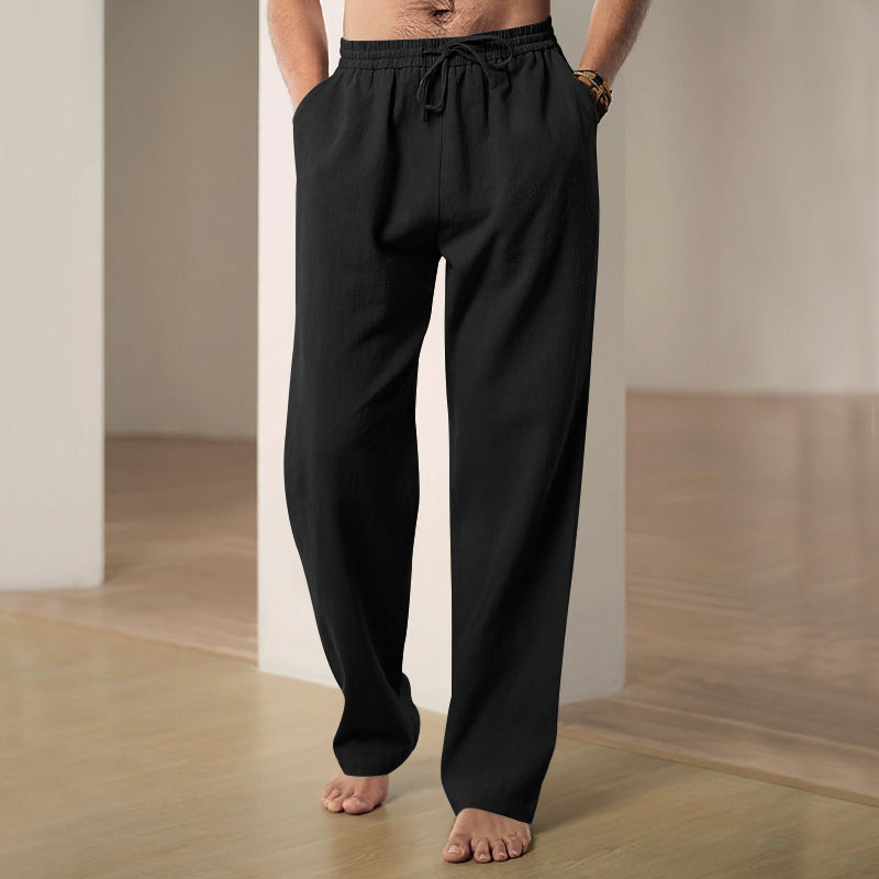 Men's Breathable Linen Baggy Trousers