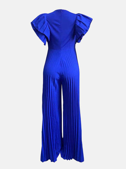 Pleated High Waist Jumpsuit