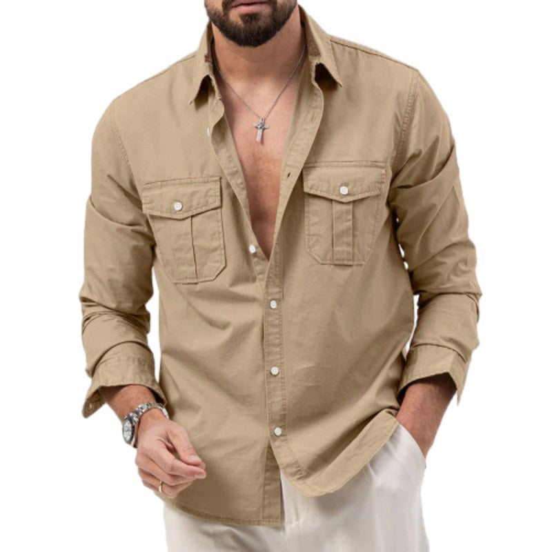 Men's Multi-Pocket Casual Shirt