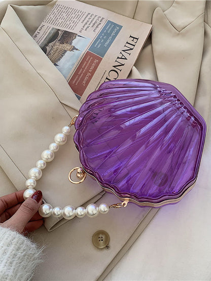 Women's Pearl Decor Dome Bag