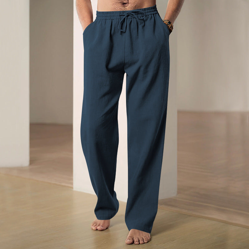 Men's Breathable Linen Baggy Trousers