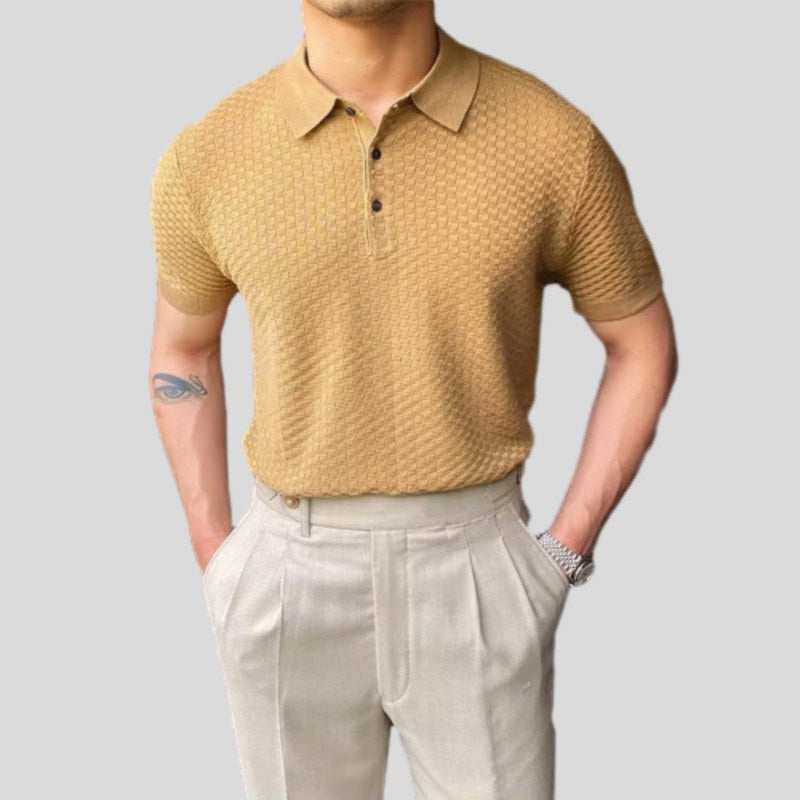 Men's Stretch Lapel Polo