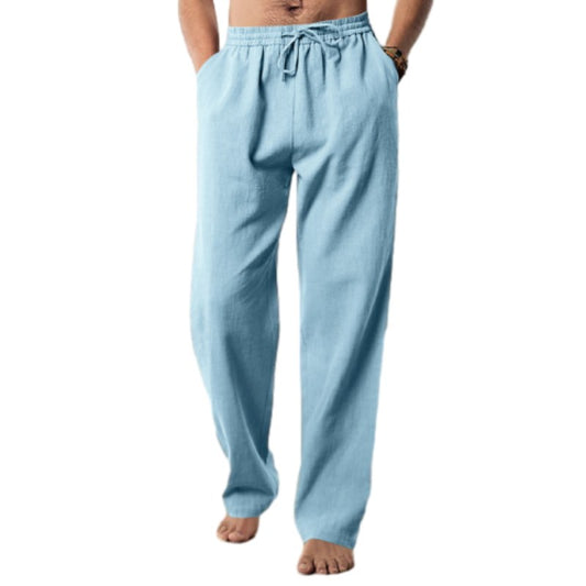 Men's Breathable Linen Baggy Trousers