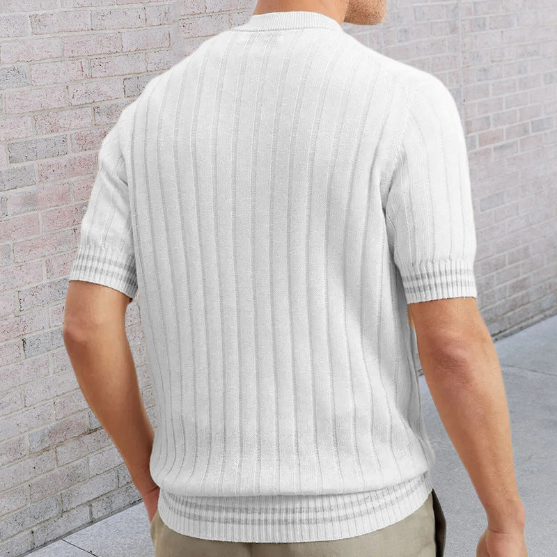 Men's Slim Fit Knitted Polo Shirt