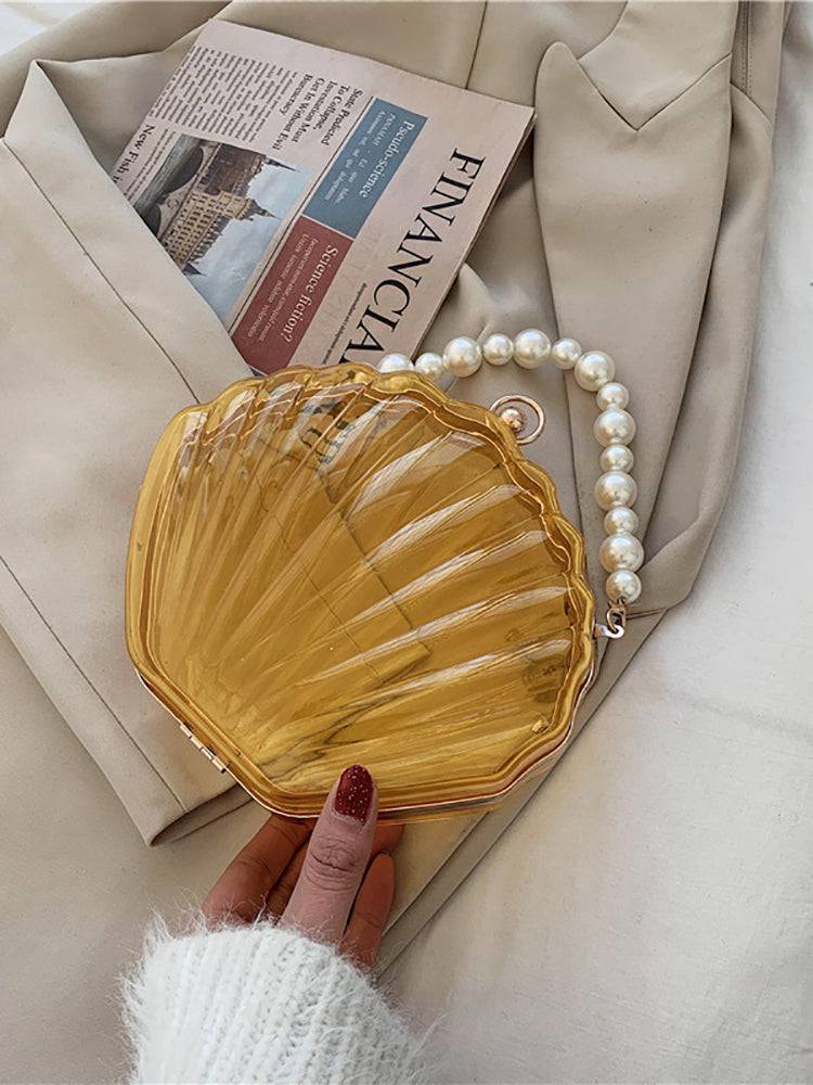Women's Pearl Decor Dome Bag