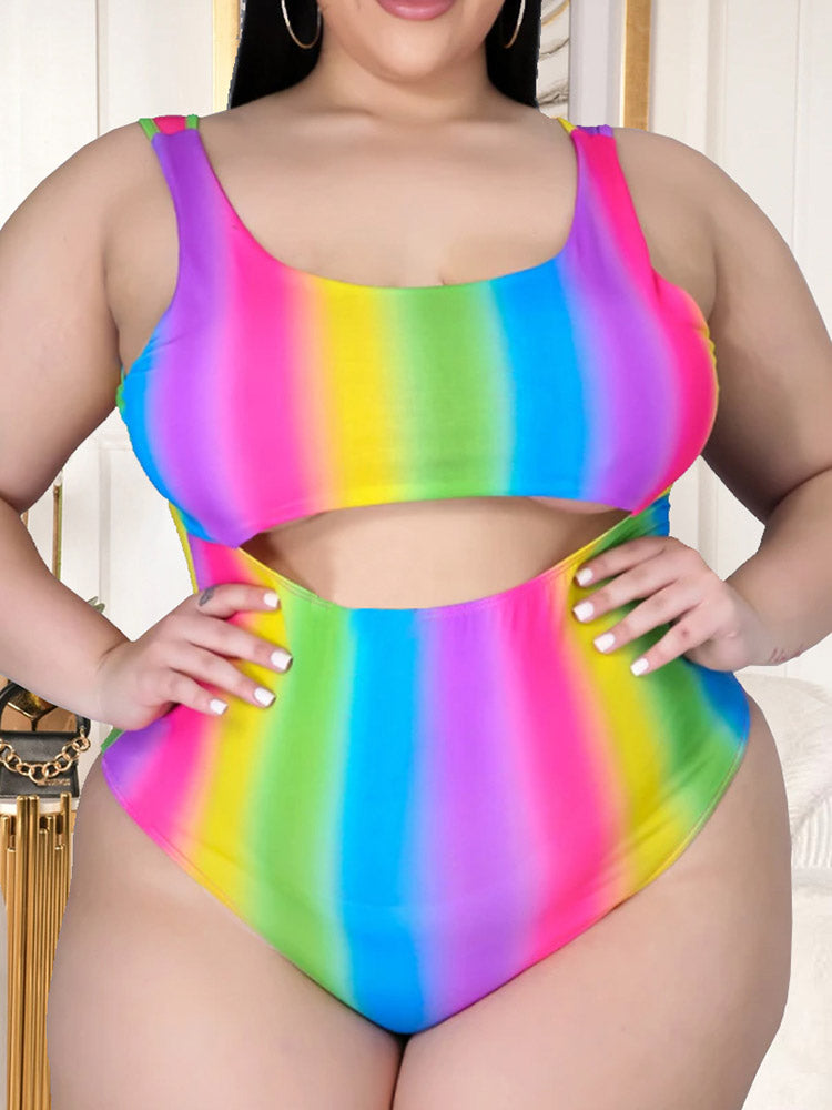 Color Swimsuit With Cover Up