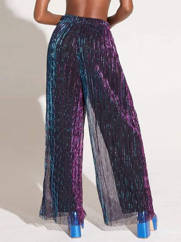 Sparkle Layered Wide Pants