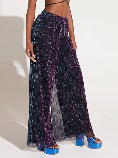 Sparkle Layered Wide Pants