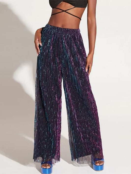 Sparkle Layered Wide Pants