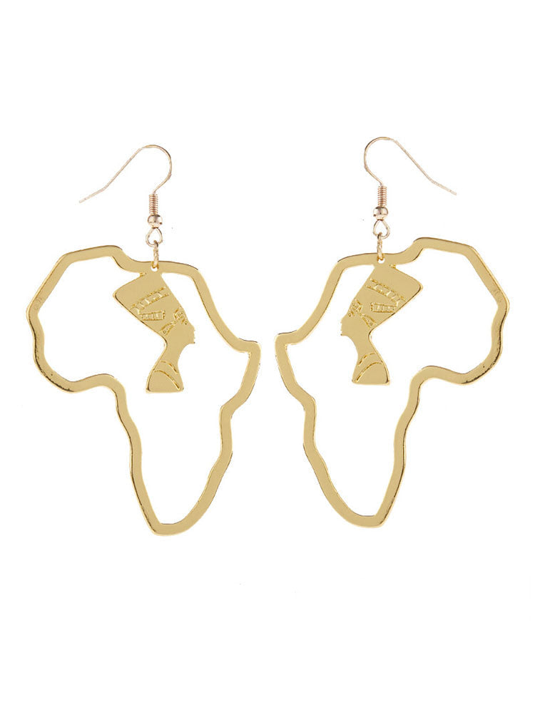 Women's African Queen Hoop Earrings