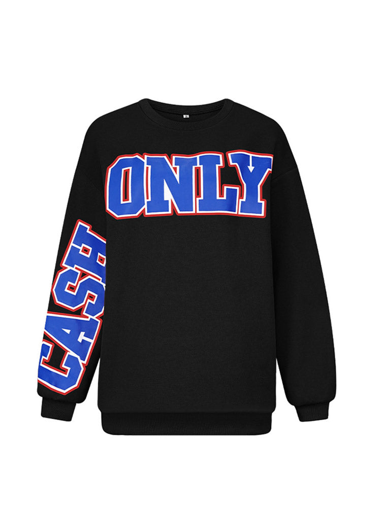 Letter Graphic Sweatshirt