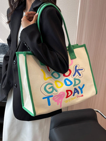 Women's YOU LOOK GOOD TODAY Square Canvas Bag