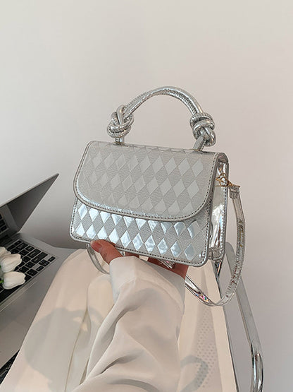 Women's Metallic Shiny Square Bag