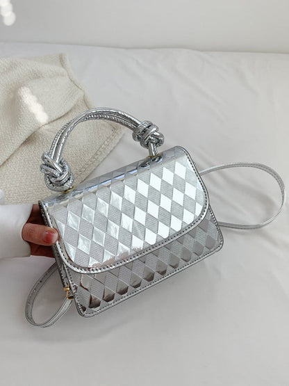 Women's Metallic Shiny Square Bag