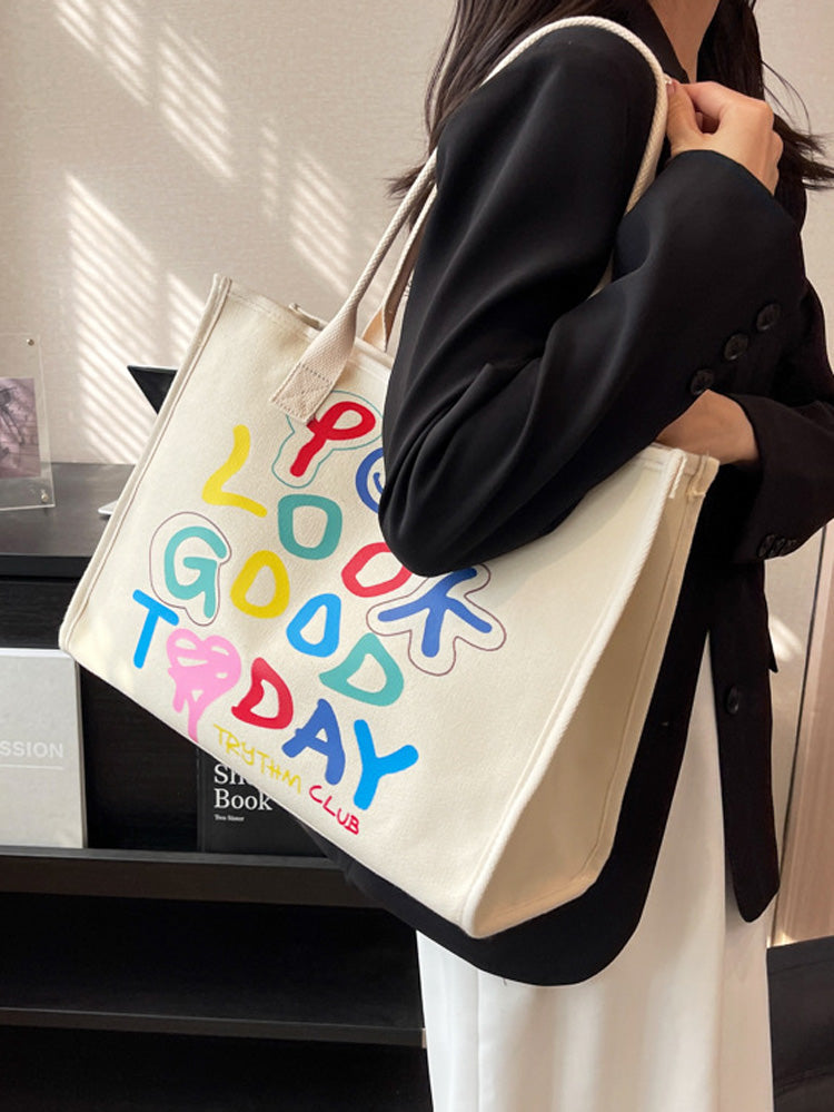 Women's YOU LOOK GOOD TODAY Square Canvas Bag