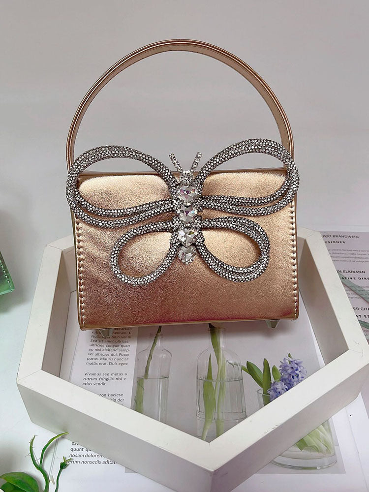 Women's Butterfly Rhinestone Clutch