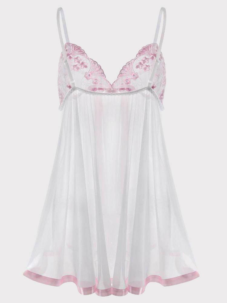 See Through Lace Babydoll Lingerie