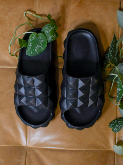 Stud Textured Soft Sole Slides