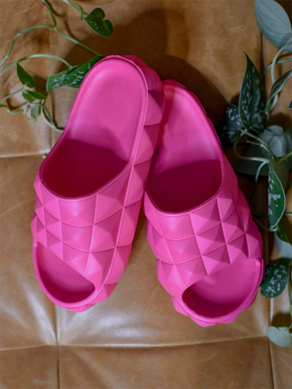 Stud Textured Soft Sole Slides