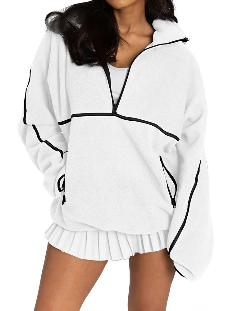 Half Zipper Fleece Sweatshirt