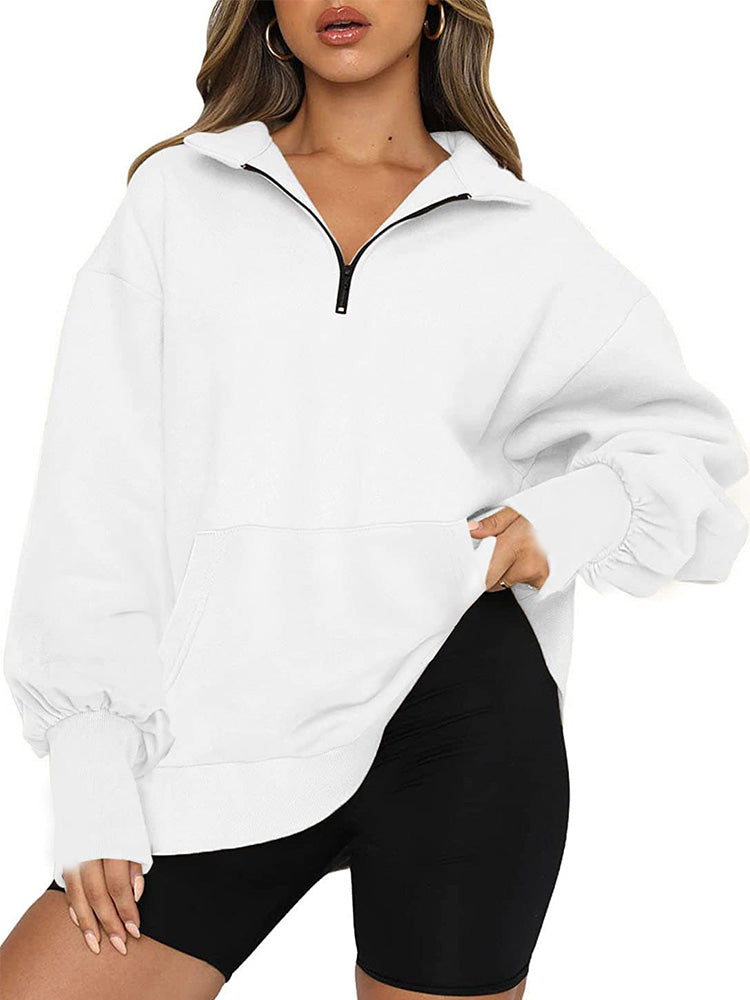 Zipper Pocket Sweatshirt