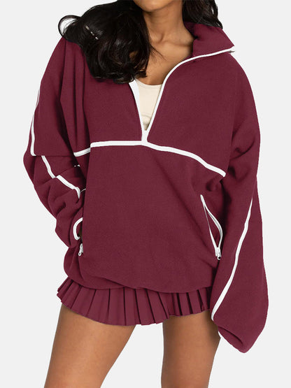 Half Zipper Fleece Sweatshirt