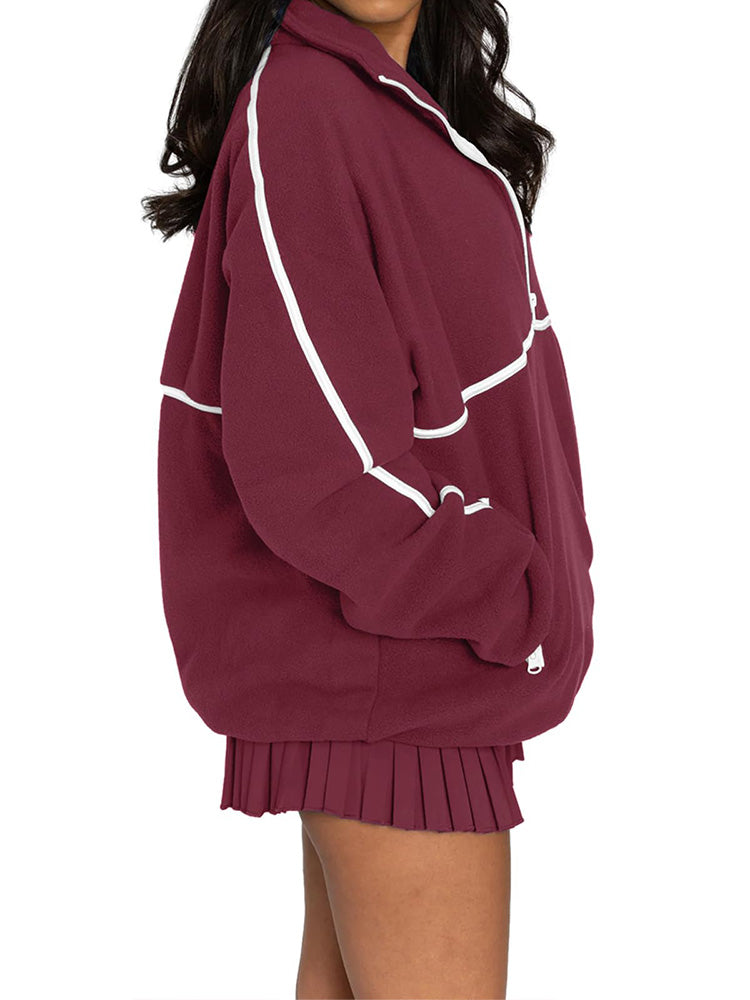 Half Zipper Fleece Sweatshirt