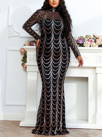 Women's Sequin Mermaid Evening Dress