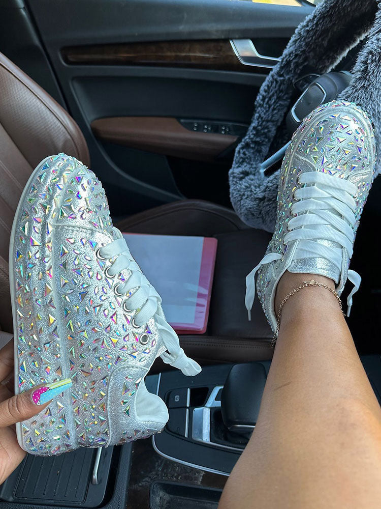 Crystal Embellished Sneakers