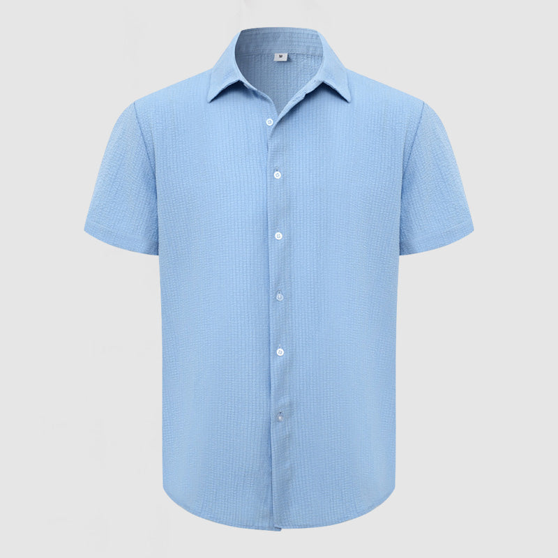 Men's Casual Textured Cotton Shirt