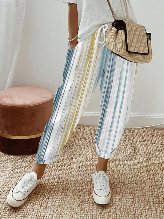 Women's Vintage Stripe Pocket Lounge Pants