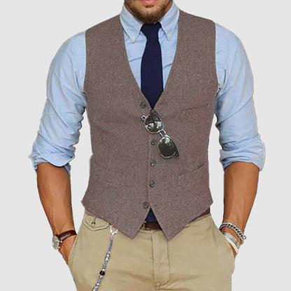 Men's Single-Breasted Suit Vest