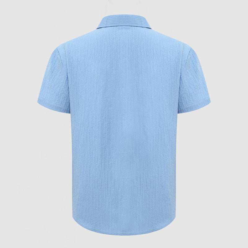 Men's Casual Textured Cotton Shirt