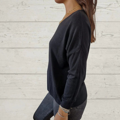 Women's Casual V-neck Thin Top