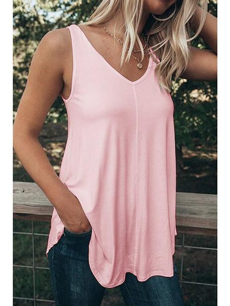 Women's Cotton sleeveless casual simple vest