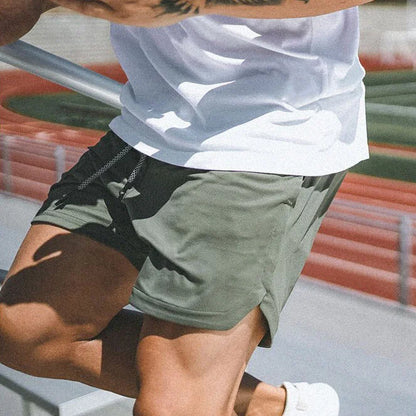 Men's Double Layer Sports Shorts