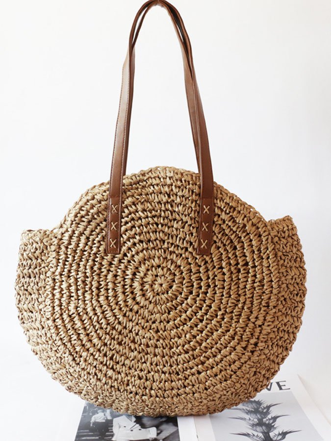 Women's Boho Woven Tote Bag