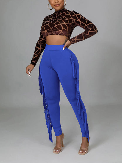 Side Tassel Pants