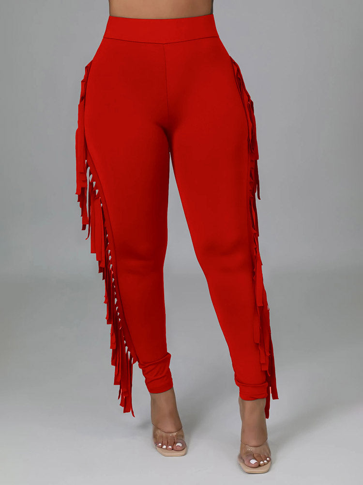 Side Tassel Pants