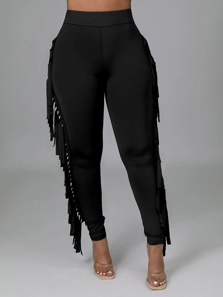 Side Tassel Pants