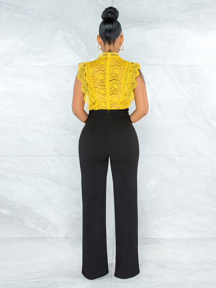 Solid High Waist Pants