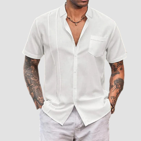 Men's Plain Lapel Shirt