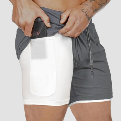 Men's Double Layer Sports Shorts