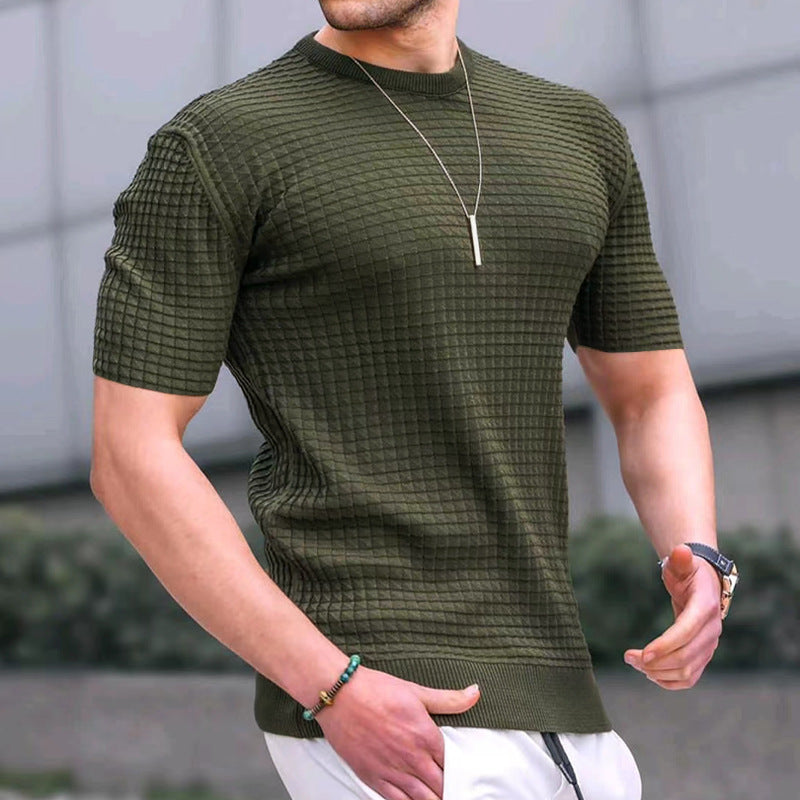 Men's Small Square Lattice T-Shirt