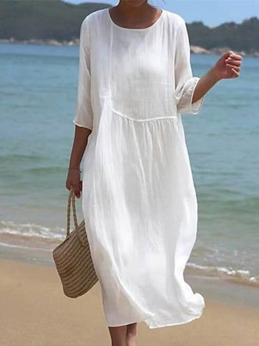 Women's Cotton Linen Dress