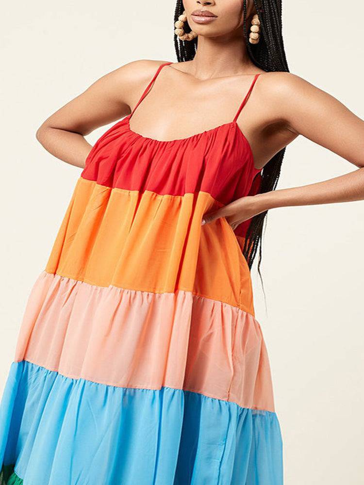 Women's Rainbow Bella Maxi Dress