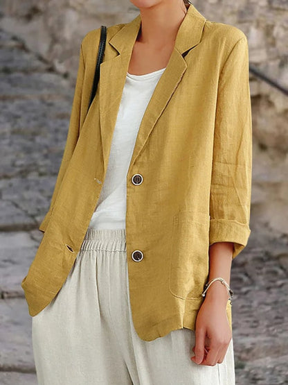 Women's Versatile Long Sleeved Casual Loose Suit Jacket